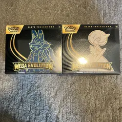 Pokemon Mega Evolution Elite Trainer Box ETB Set of 2 New Sealed - Image 1