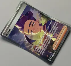 Pokemon Prismatic Evolutions Kieran Supporter Trainer Special Illustration Rare - Image 2