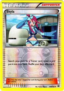 Pokemon - Skyla - 148/162 - Uncommon - Reverse Holo - XY - BREAKthrough - NM - Image 1
