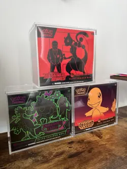 Premium Pokemon ETB Acrylic Case/Protector/Magnetic/Elite Trainer Box - No Feet) - Image 5