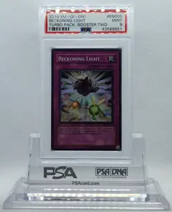 YUGIOH TU02-EN005 BECKONING LIGHT SUPER RARE HOLO FOIL PSA 9 MINT #43589651 - Image 1