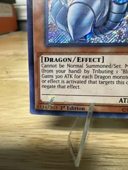 Yugioh Blue-Eyes Shining Dragon LCKC-EN008 Secret Rare 1st Ed NM - Image 3