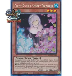 Yugioh! Ghost Sister & Spooky Dogwood Alt Art RA03-EN020 Collector's Rare NM - Image 1