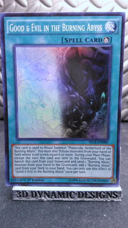 | Yugioh Good & Evil in the Burning Abyss SECE-EN086 1st Super Rare NM- 🔥 | - Image 1