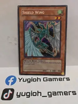YUGIOH SHIELD WING ABPF-EN095 1ST EDITION SECRET PLAYED TO LIGHT PLAYED - Image 1