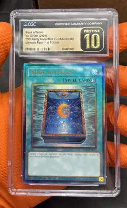 CGC Pristine 10 - Yugioh! Book Of Moon Ultimate Rare RA02 1st Edition - Image 3