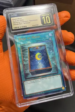 CGC Pristine 10 - Yugioh! Book Of Moon Ultimate Rare RA02 1st Edition - Image 4
