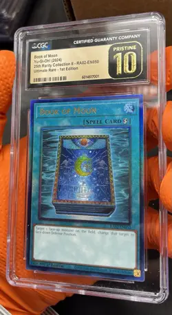 CGC Pristine 10 - Yugioh! Book Of Moon Ultimate Rare RA02 1st Edition - Image 5