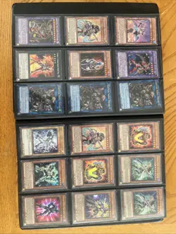 Konami Yu-Gi-Oh Binder Collection Vintage Cards Blue-Eyes Yugioh 170+ Cards - Image 3