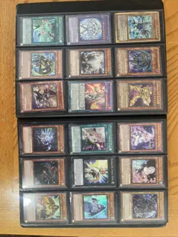 Konami Yu-Gi-Oh Binder Collection Vintage Cards Blue-Eyes Yugioh 170+ Cards - Image 4