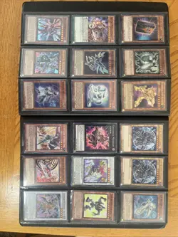 Konami Yu-Gi-Oh Binder Collection Vintage Cards Blue-Eyes Yugioh 170+ Cards - Image 5
