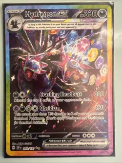Pokemon TCG Surging Sparks Hydreigon EX Full Art Double Rare Holo Card 240/191 - Image 1