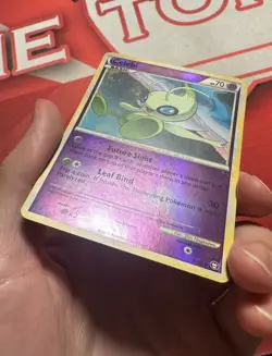 CELEBI 3/102 Triumphant REVERSE HOLO RH rare HGSS Pokemon TCG card NM+ - Image 2