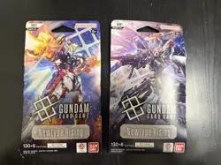 2x Gundam Card Game - New type Rising - GD01 - Blister Packs - Sealed - Image 1