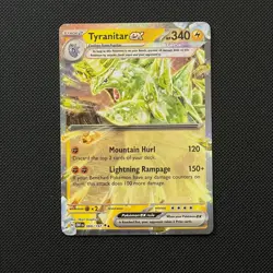 Tyranitar EX 066/197 Obsidian Flames Half Art Pokemon Card - Near Mint - Image 1