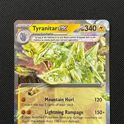 Tyranitar EX 066/197 Obsidian Flames Half Art Pokemon Card - Near Mint - Image 2