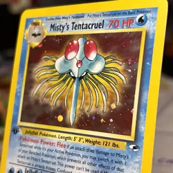 Pokemon TCG 1st Edition Misty's Tentacruel Holo Rare Card Gym Heroes 10/132 - Image 4
