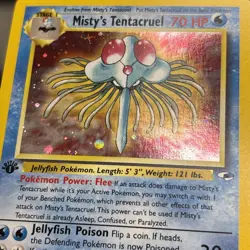 Pokemon TCG 1st Edition Misty's Tentacruel Holo Rare Card Gym Heroes 10/132 - Image 5