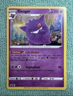 Gengar SWSH052 Holo Promo Card Sword & Shield Near Mint Condition - Image 1