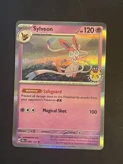 💥 2025 Pokemon Day Stamped Sylveon 040/131 Holo Foil Exclusive Promo Card 💥 - Image 1