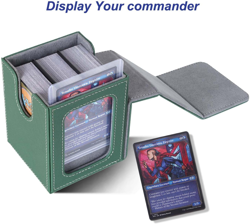 AFIING MTG Deck Box for Commander Display,Card Deck Box Fits 100 Double Sleeved - Image 2