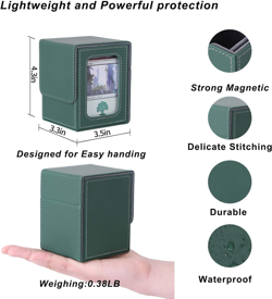 AFIING MTG Deck Box for Commander Display,Card Deck Box Fits 100 Double Sleeved - Image 5