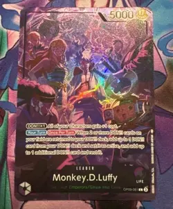 Monkey D Luffy Op09-061 Leader Promos Limited One Piece TCg Card Game - Image 1