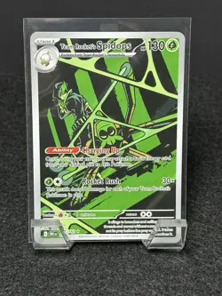 Team Rockets Spidops 187/182 Destined Rivals IR NM English Pokemon Card - Image 1