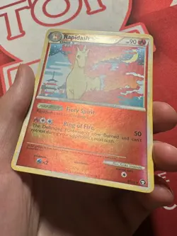 RAPIDASH 8/102 Triumphant REVERSE HOLO RH rare HGSS Pokemon TCG card NM+ - Image 2