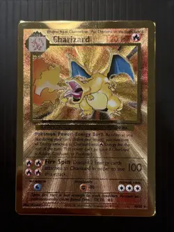 Pokemon Celebrations Charizard Gold Metal Card #4/102 UPC Promo - Image 1