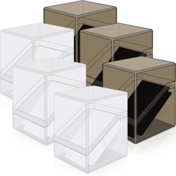 Card Deck Cases, 6 Pack Acrylic Commander Deck Box Holding 100+ Sleeved Cards wi - Image 1