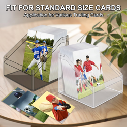 Card Deck Cases, 6 Pack Acrylic Commander Deck Box Holding 100+ Sleeved Cards wi - Image 4