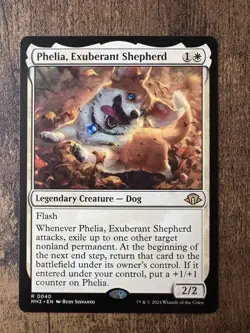 MTG Phelia, Exuberant Shepherd Modern Horizons 3, Regular Card #40 - Image 1