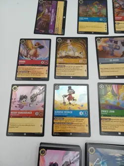 152 Disney Lorcana Card Lot - 11 Foils - Mixed Sets & Characters - Near Mint! - Image 3