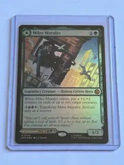 Miles Morales Ultimate Spider-Man 108 MTG Spider-Man 2025 NM Mythic Rare Foil - Image 1