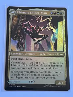 Miles Morales Ultimate Spider-Man 108 MTG Spider-Man 2025 NM Mythic Rare Foil - Image 4
