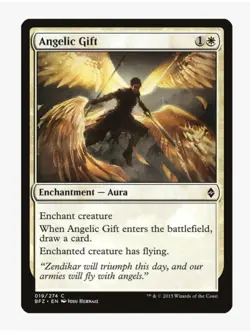 Angelic Gift | Battle for Zendikar BFZ | MTG | Pauper Auras | Common | LP-NM - Image 1