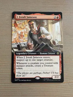 J. Jonah Jameson - 261 - MTG: Marvel’s Spider-Man - Extended Art - Rare -Regular - Image 1