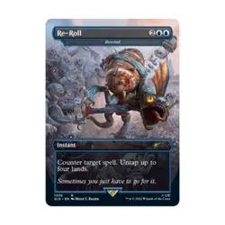 WOTC MtG Magic the Gathering Re-Roll - Rewind (Borderless) (R) NM - Image 1