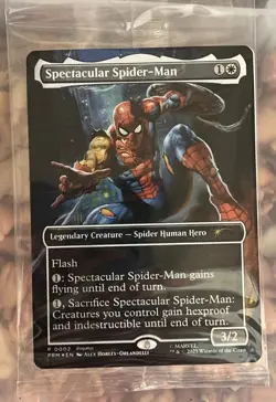 Magic the Gathering Battle Damage Spiderman MtG Legends Spider-Man *IN-HAND* - Image 1