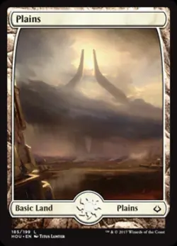 Plains (185) - Near Mint MTG Hour of Devastation - Image 1