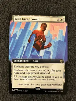 Magic MTG - With Great Power (Extended Art) - Marvel's Spider-Man - Image 1