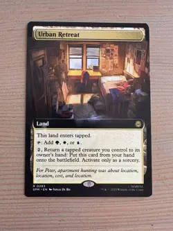Urban Retreat - 283 - MTG: Marvel’s Spider-Man - Extended Art - Rare - Regular - Image 1