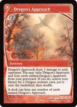 MTG English Dragon's Approach (Future Sight) NM Foil Mystery Booster 2 - Image 1