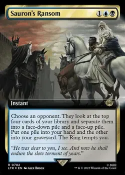 Sauron's Ransom - Surge Foil Extended Art LTR NM MTG - Image 1