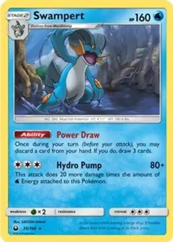 Swampert (#35/168) SM - Celestial Storm LP Pokemon - Image 1