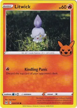 Litwick 24/196 Trick Or Trade BOOster Stamped Non Holo Pokemon Trading TCG 2023 - Image 1