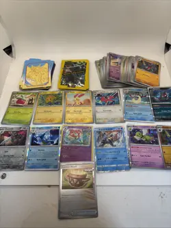 Pokemon Tcg - Paradox Lot 2023 61 Cards 12 Holos Reverse Holos Sleeves - Image 1