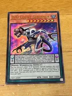 Yugioh Asian English CR09-AE009 D/D Count Surveyor x3 playset Ultra rare - Image 2