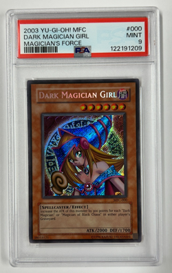 Yugioh MFC-000 Dark Magician Girl Unlimited PSA 9 Mint - Image 1